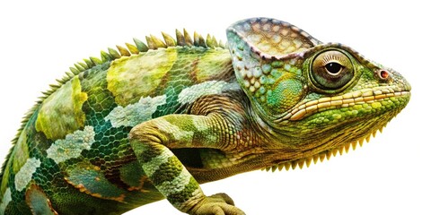 Obraz premium Chameleon in Military Camouflage Double Exposure Art - Nature Meets Warfare, Colorful Creatures, Wildlife, Unique Photography, Artistic Blend, Visual Effects, Nature and Military Themes