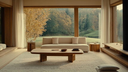 Mountain villa living room