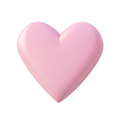 Obraz premium Transparent Background 3D Pink Heart