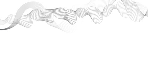 Abstract wave element for design. Digital frequency. Elegant abstract smooth swoosh speed gray wave modern stream. art background. Vector illustration. Wave with lines created using blend.	
