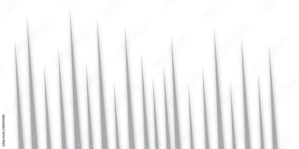Poster abstract cut out transparent retro funky line pattern design element. vector seamless parallel thin 