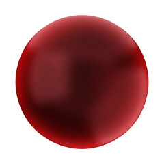 3d geometric glass red color