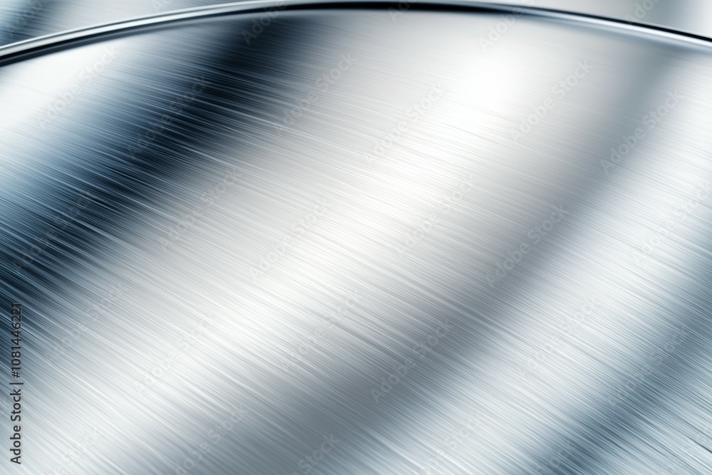 Poster a silver surface with a pattern of lines and dots