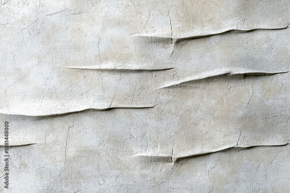 Poster a wall with a white background and a few lines on it