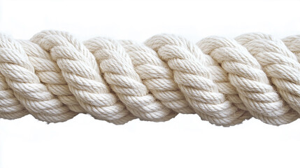 A white rope with a white stripe