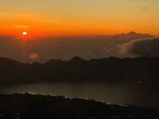 Sunrise over the mountains