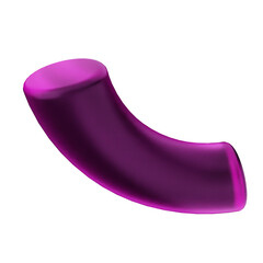 3d geometric glass purple color