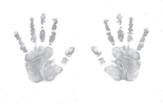 Colorful handprints and fingerprints create an abstract, artistic pattern - Powered by Adobe