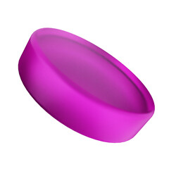 3d geometric glass purple color