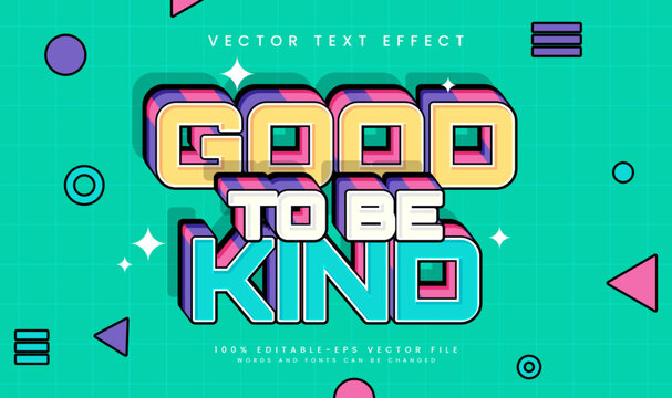 Good kind editable vector text effect, with retro comic style. Suitable for old vintage theme.