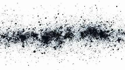 Abstract Black Ink Splatter Background: High-Resolution Image of Scattered Ink Drops Creating a Textural, Artistic Effect for Design Projects.