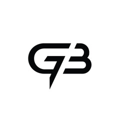 Obraz premium GB monogram logo design letter text name symbol monochrome logotype alphabet character simple logo