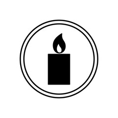 A black and white icon of a Christmas