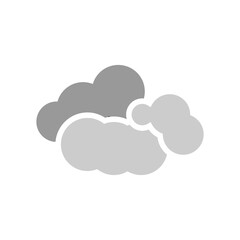 fog icon illustration flat