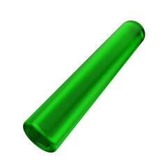 3d geometric glass green color