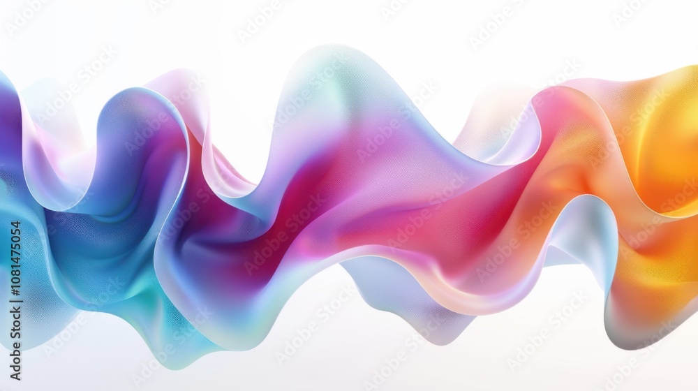 Poster a gradient of shifting colors forming a wave-like pattern, symbolizing the fluid nature of diversity