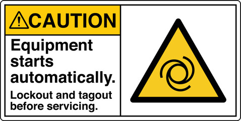 Safety Sign Caution Equipment...