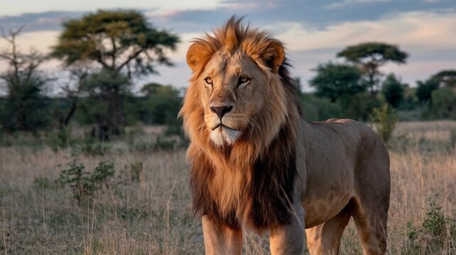 A majestic image of lion Animal 
