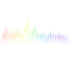 sound wave Effect. gradient music. rainbow wave. rainbow sound wave Effect.