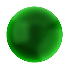 3d geometric glass green color