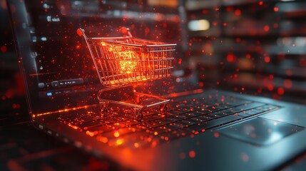 Digital marketing commerce online sale concept Promotion of products or services through digital channels search engine social media email website Digital Marketing Strategies and Goal : Generative AI