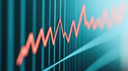 Fototapeta premium Upward trending energy icons connected to an illustrative graph depicting the growth and returns of green power and sustainable energy investments