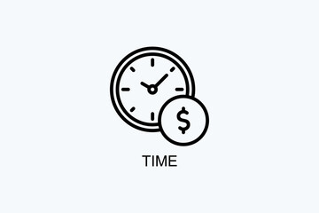 Time Vector Icon Or Logo Illustration