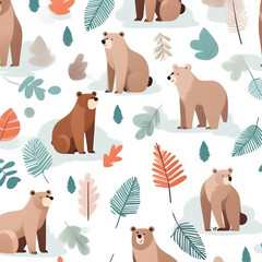 seamless pattern with animals