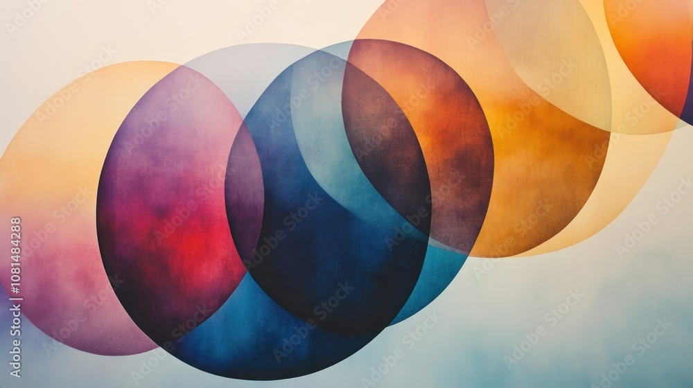 Poster A series of overlapping circles, each filled with a different gradient.