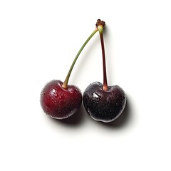 Cherries, Sweet & Tart isolated on a white background