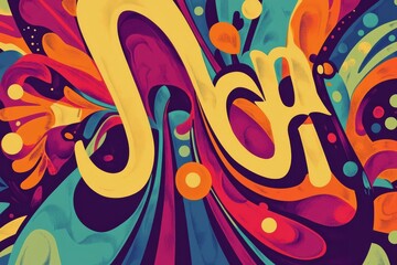 Obraz premium Abstract vibrant colorful swirl background.