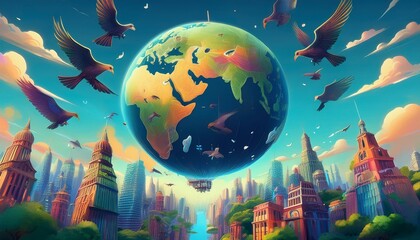 earth and sun