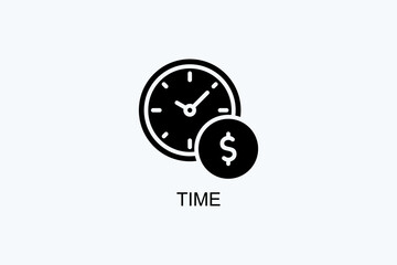 Time Vector Icon Or Logo Illustration