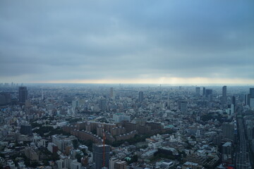 巨大都市を見下ろす