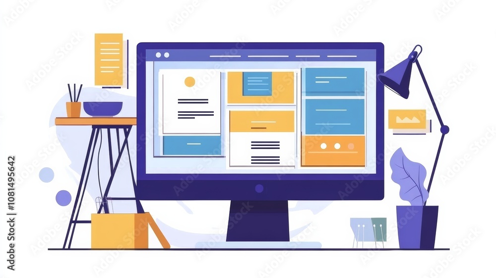 Poster Website designer Creative planning application development draft sketch drawing template layout framework design studio . User experience design https www. Web page design concept
