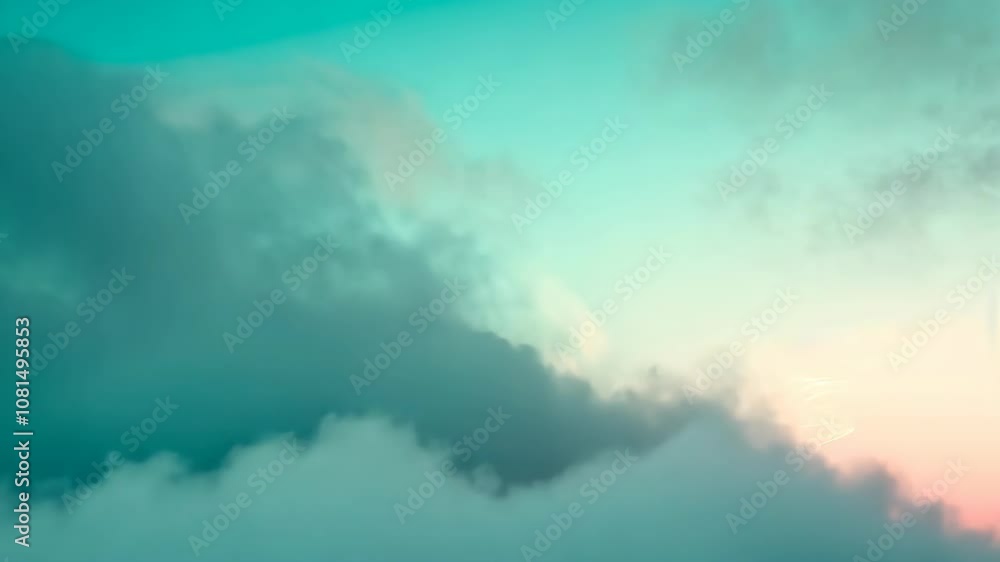 Poster abstract soft cloud texture in pastel colors. serene sky background for peaceful and dreamy design c