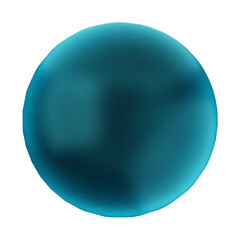 3d geometric glass green blue color