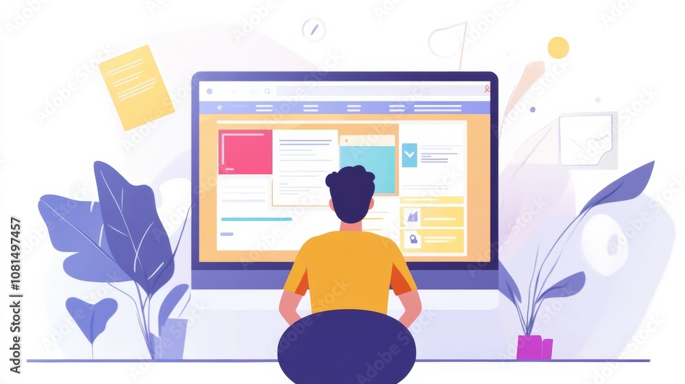Poster website designer creative planning application development draft sketch drawing template layout fram
