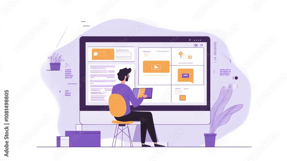 Poster website designer creative planning application development draft sketch drawing template layout fram