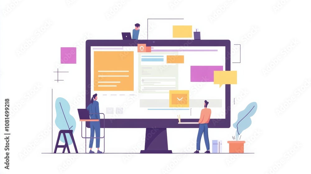Poster website designer creative planning application development draft sketch drawing template layout fram