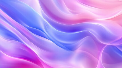 Fototapeta premium A blue and pink fabric with a wave pattern. The blue is the dominant color. The pink is in the background