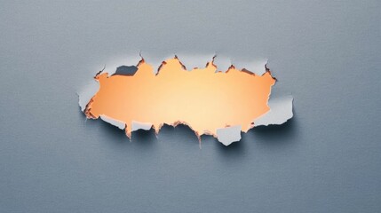 Torn paper revealing a bright light underneath symbolizing the concept of hope and resilience overcoming pressure and overwhelming challenges