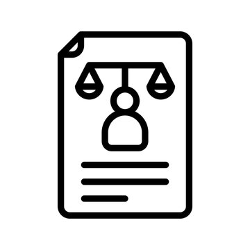 legal document with scales and person clip art preview