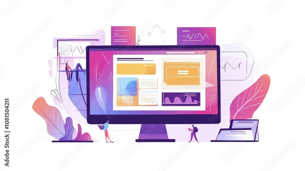 Poster website designer creative planning application development draft sketch drawing template layout fram