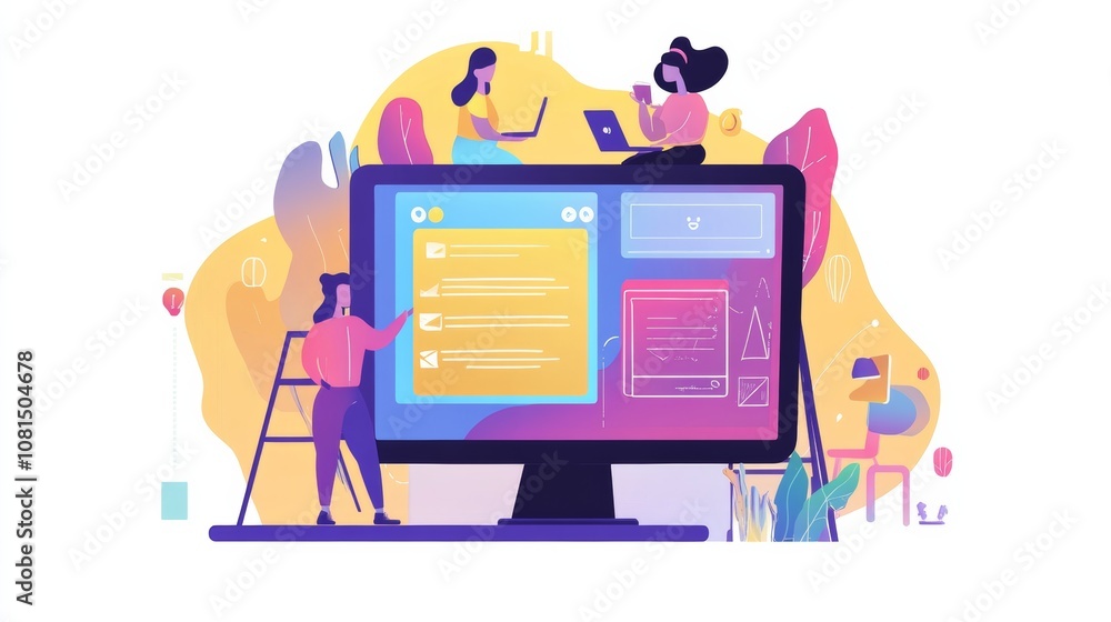 Poster website designer creative planning application development draft sketch drawing template layout fram