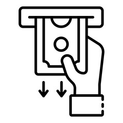 Cash Withdraw Money icon