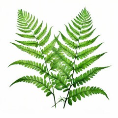 the AI Image Generator, Lush green fern plant isolated