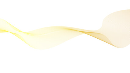 Abstract Gold Wave Design Element. Glowing Smooth Wavy Line. Abstract motion of curve lines, light shiny, glow effect. Element graphic design for technology banner template, wallpaper background