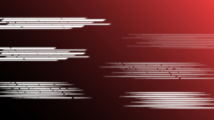 疾走感のあるライン/赤