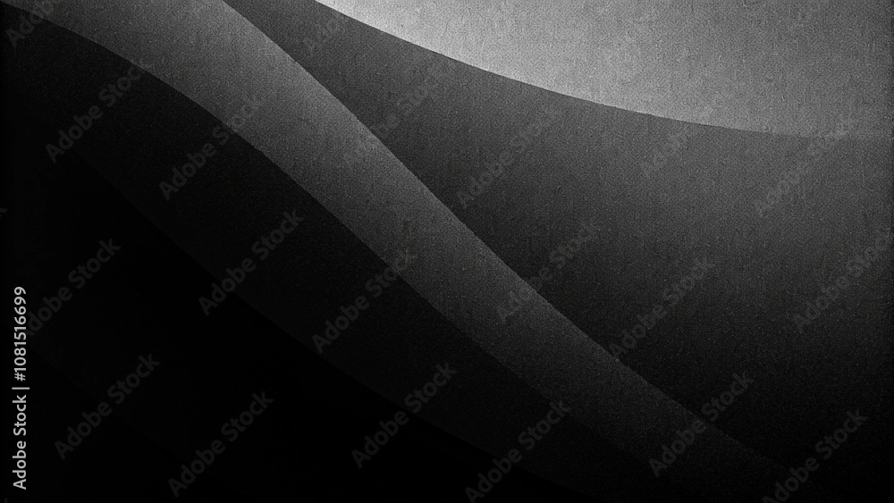 Poster gray white black grain textured minimal dark webpage header banner design glowing light abstract wav